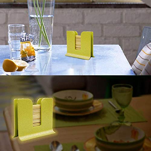 Tableware Toothpick Box Wheat Straw Fiber Toothpick Holder Home Toothpick Dispenser Storage Box Home Organizer - Thumbnail 6