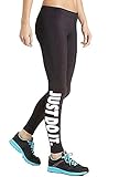 Englady Women's Letter Print Side Text Stretchy Leggings Trousers