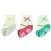 BABIBEAN Baby Girls' Anti Skid Toddlers New Born Mary Jane Dress Socks Soft Quarter Socks 0-12 Months 6 Pairs