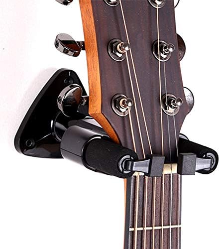 DarweirlueD Musical Instruments Accessories Wall Mount Hanger Holder Hook Lock Musical Instruments Ukulele Guitar Bass Black