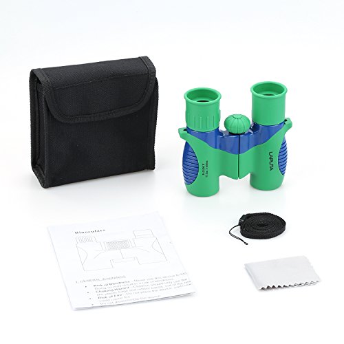 image for Binoculars for Kids 8x21 Set by LAPUTA Shock Proof - Bird Watching - E