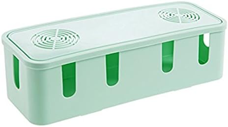 Little Less Desktop socket storage box wire strips fixed receiving box power cord socket Data line storage finishing box green
