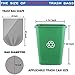 4-6 Gallon Clear Small Trash Bags Bathroom Garbage Bags Plastic Wastebasket Trash Can Liner for Home and Office (Fits 4 Gallon, 5 Gallon and 6 Gallon Cans), 200 Count