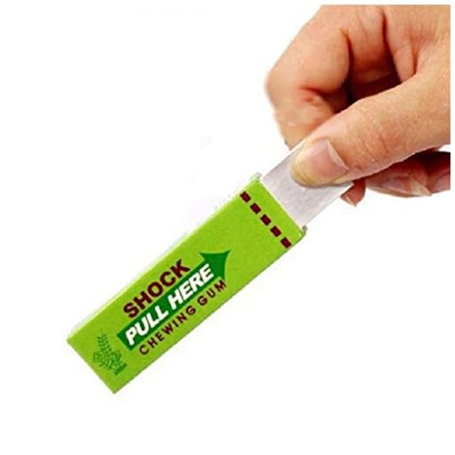 TRENTON Safety Trick Joke Toy Electric Shock Shocking funny Pull Head Chewing Gum Gags Practical Jokes Novelty Items - Image 4