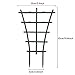 SANXIA DIY Garden Plant Climbing Trellis, Plastic Mini Superimposed Potted Plant Support Garden Trellises for Potted Climbing Plant Vines Vegetables Vining Patio Climbing Trellises (12 Pcs)
