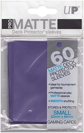 Ultra Pro Pro-Matte - Small Trading Card Deck Protectors - Card Sleeves 60 Per Pack - Yugioh Size (Purple)