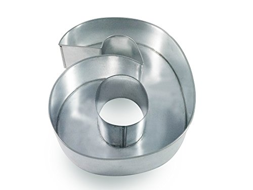 Small Number Six 6 Wedding Birthday Anniversary Cake Baking Pan / Tin 10" X 8"