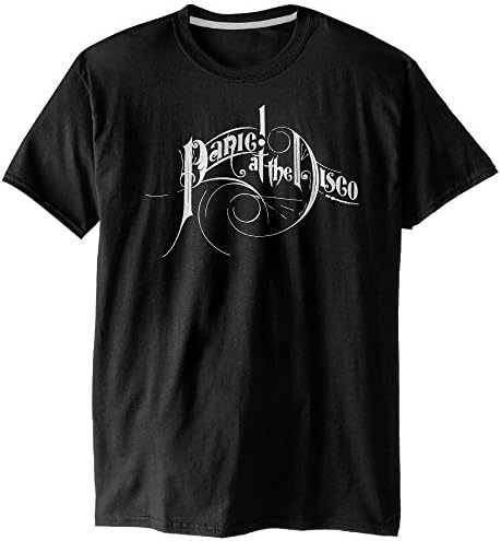 Firewei Panic At The Disco Logo Men's Panic At The Disco Logo T Shirt Black.Ready To Ship!