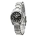Seiko SYMK27K1-5 Women's Automatic Analogue Watch, Black Dial, Steel Strap Grey