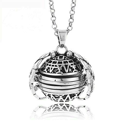Beette 2019 Expanding Photo Pendant Stainless Steel for Women (Silver)