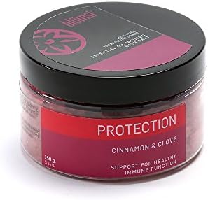 Essential Oil Infused Bath Salts 4oz Jar | Cinnamon & Clove (Protection) by Blumsi
