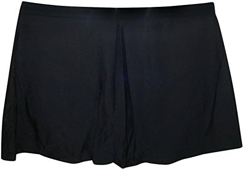 It Figures! High Waist Swim Skirt Bottoms Skirtini (10, Black)