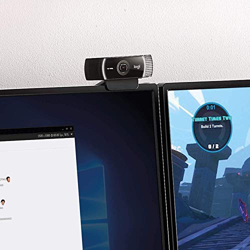 Logitech-HD-C922-Pro-Stream-Webcam-1080p-Camera-Streaming-Webcam-Records-Streams-Your-Gaming-Sessions-in-Rich-HD-Streaming-Background-Replacement-Tripod-Included