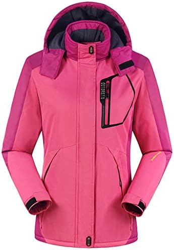 Cloudy Women's Outdoor Winter Windproof Mountain Ski Jacket(Rose Red,US XS/AsianL)