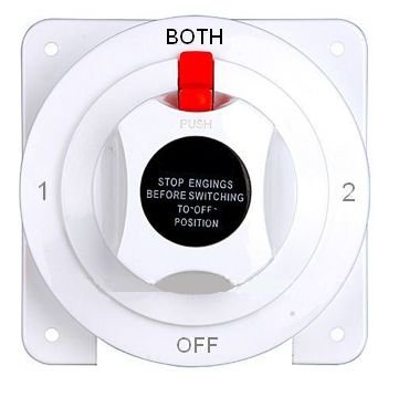 NEW-Battery-Selector-Switch-White-Distribution-Marine-Boat-Battery-Switch NEW-Battery-Selector-Switch-White-Distribution-Marine-Boat-Battery-Switch