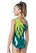 Balera Leotard Girls One Piece For Gymnastics Metallic Rhinestone Flame Tank Leotard