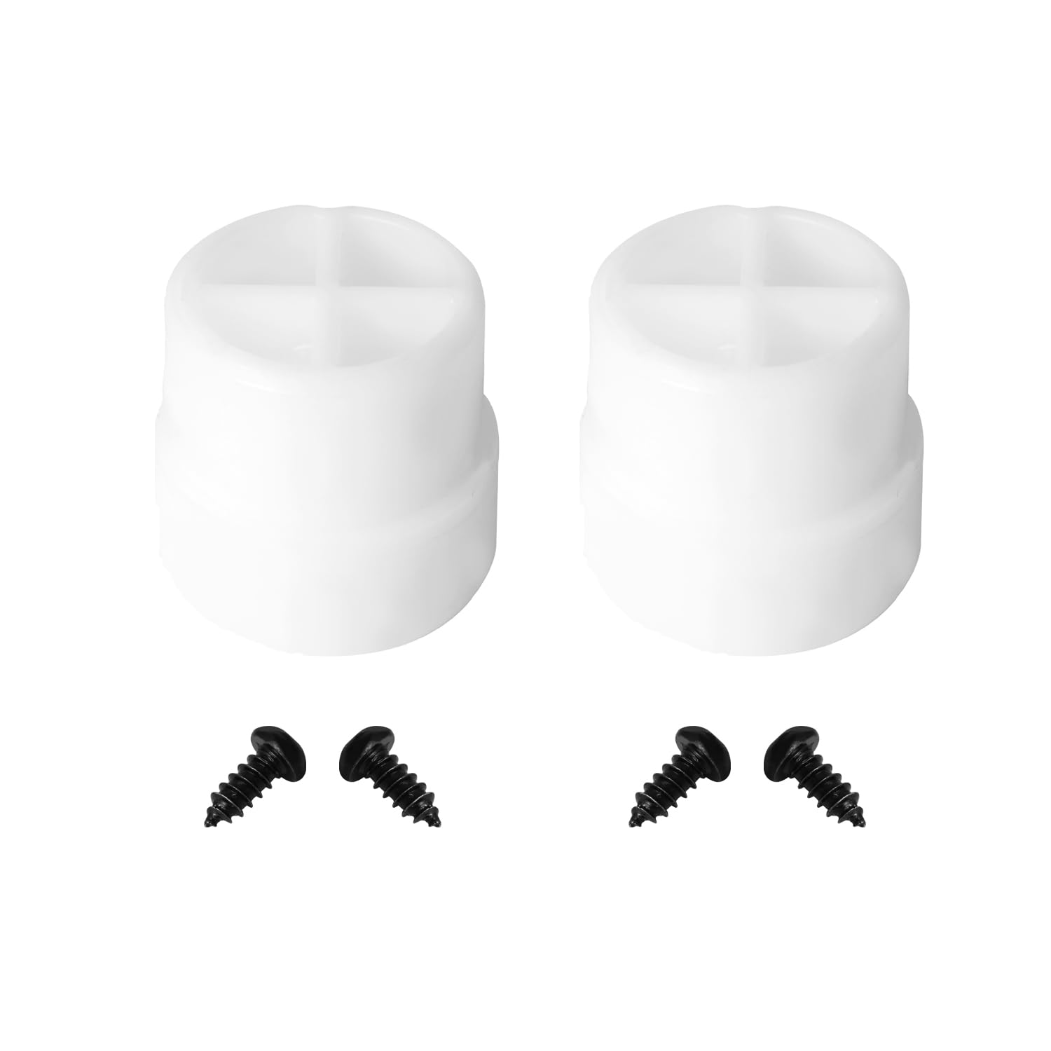KAMIER Plastic Tips White Replacement for Razor Crazy Cart DLX XL Shift Drifter Cart Stabilizing Post Kids Electric Go Kart Front Plastic Post Parts (Set of 2) Part W25143490214