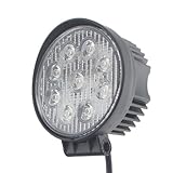 TMH 27w Round Shape 30 Degree LED Work Light Spot Lamp Driving Light, Jeep, Off-road, 4wd, 4x4, Utv, Sand Rail, Atv, Suv, Motorbike, Motorcycle, Bike, Dirt Bike, Bus, Trailer, Truck, Train, Mining Truck, Excavator, Bulldozer, Crane, Road Roller, Fork Lift, Fire Engine, Police & Rescue Vehicle, Military Vehicle, Camping, Courtyard Lamp, Fishing, Boat, Yacht, Road Lamp, Tractor, Golf, Street Light, Fog Lamp, Day Light, Marine Deck
