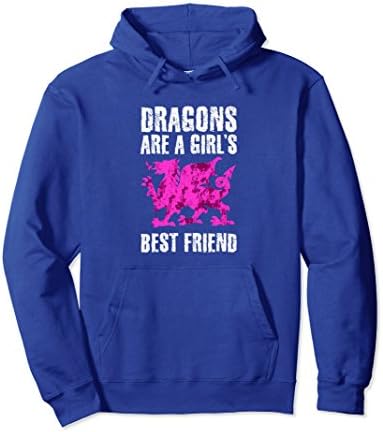 Unisex Dragons are a Girl's Best Friend Hoodies Women Kids Humor Small Royal Blue