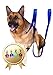 Elenest 2 Handles Dog Leash - 8FT 2Inch Blue Dual Handle Dog Leash - Free Bonus Dog Tag - Dog Leashes for Large Dogs Heavy Duty - Leash for Dogs Who Pull - Dog Leash Large Heavy Duty