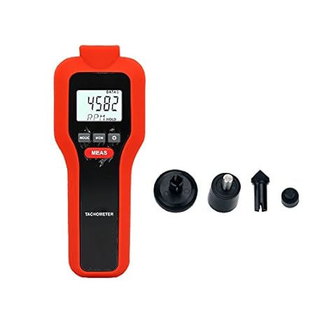 Digitaler Tachometer, Mengshen 2 in 1 Non-Contact & Kontakt Drehzahlmesser Rotation Tester - M522