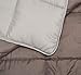 Linenspa Comforter Duvet Insert Full Stone/Charcoal Down Alternative All Season Microfiber-Full Size - Box Stitched