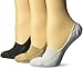 Sperry Top-Sider Women's Performance Cushioned No Show Liner Socks, 3 Pair, Vapor Marl Assorted, Shoe Size: 5-10