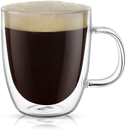 Punpun Large Clear Coffee Mug Jumbo Clear Mug Glass For Coffee Mug With 500ml 17 Oz Double Wall Insulated Glass Mug Perfect For Latte Cappuccinos Tea And Beverage Buy Online At Best