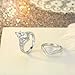 Lateefah Bridal Ring Sets for Women - 2 Carat Big Marquise Cubic Zirconia Wedding Rings Set Size 6-9