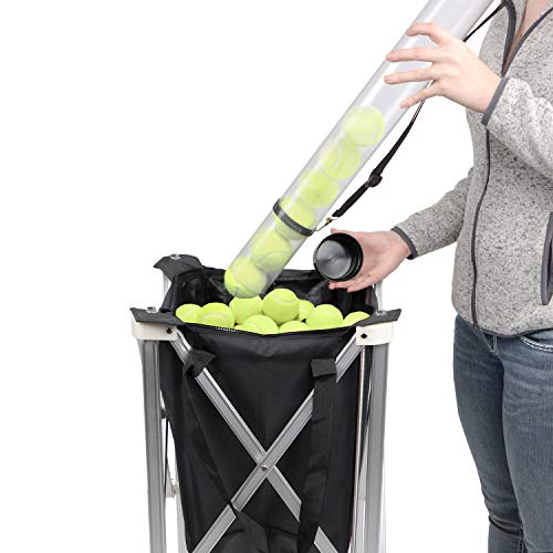 Get Out! Tennis Ball Hopper Tube for 16 Balls Tennis Ball Pickup