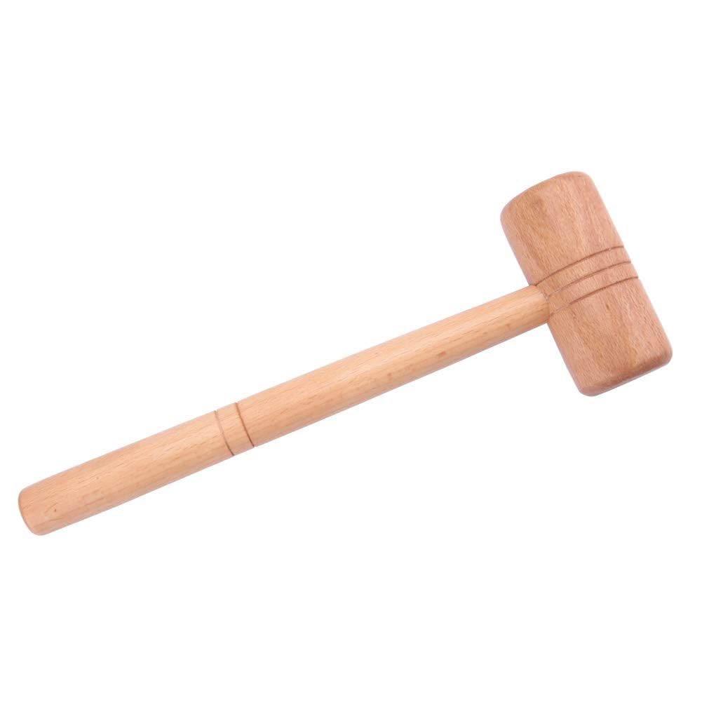 Cyrank Wooden Mallet, Double-Faced Wood Hammer for Jewelry Repair Making