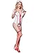 Sexy Nurse Costume - Womens Night Nurse Bedroom Lingerie Costume Set with White Stocking (8050-2)