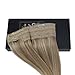 Sunny #18/613 Ash Blonde Mixed Bleach Blonde Halo Hair Extensions Blonde Remy Hair Wire Headband Extensions 16inch 80g/pack