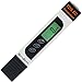 GlowGeek Professional Quality TDS, EC & Temperature Meter, Water Quality Test Meter,0-9990ppm.Accurate and Reliable Water Test Meter. Ideal for Drinking Water, Aquariums - White