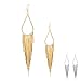Vijiv 1920s Drop Tassel Earrings 20s Flapper Jewelry Costumes Accessories Gold