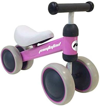 MotoTod Mini Baby and Toddler Balance Bike, No-Pedal, for Ages 10 Months, 12 Months, 1 Year to 2 Years
