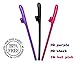 Drinking Straws - Pink, Purple, Black