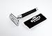 DOUBLE EDGE SAFETY RAZOR - from Benny's of London - NO BLADES INCLUDED - Includes Heavy Weight Luxury Shave Razor and Cleaning Cloth - Mens Razor the Best Shaving Experience