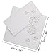 Shappy 30 Pieces Snowflake Place Cards, White Christmas Table Name Cards for Winter Party Table Setting