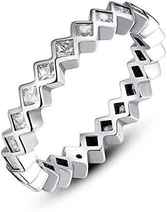 FF Fashion ring Sterling Silver Alluring Princess Stackable Finger Ring Fine Jewelry for Women Wedding Rings (7)