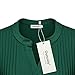 Ouncuty Women Blouses, V Neck Lightweight Short Sleeve Plus Size Tunic Green XXL