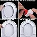 Toilet Seat Bumper Toilet Replacement Bumper Kit with Strong Adhesive Used for Home, Hotel, Hospital by Reachno, 4 Pieces