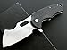 Eafengrow Pocket Knives D2 Blade and G10 Handle Folding Camping Knife Mini Outdoor Pocket Knife Survival Tool (EF13-black)