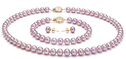 Lavender 6-6.5mm aaa quality freshwater cultured pearl …