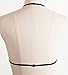 Women's Lace Floral Bralette Bra Bustier Crop Top Cami Unpadded Tank (US XS, Black)