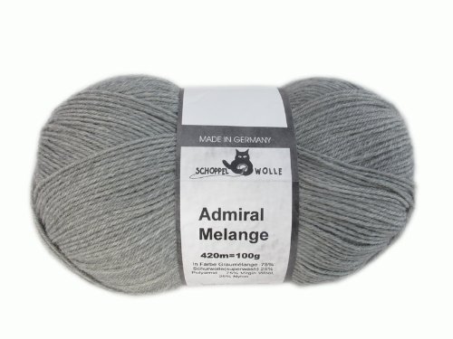 Schoppel-Wolle Admiral Melange 9263, Grey