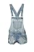 NEW GIRLS KIDS DENIM DUNGAREE OUTFIT SHORTS DRESS JUMPSUIT PARTY SIZE 7-14 YEARS
