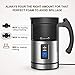 iTeknic Milk Frother, Electric Milk Steamer Stainless Steel, Automatic Foam Maker For Coffee, Latte, Cappuccino, Milk Foamer Warmer with Strix Temperature Controls, FDA Approved, Silent Operation