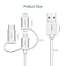 UGREEN Multi USB Cable Micro Lightning and USB C 3 in 1 Charger Multiple USB Charging Cord for iPhone, Samsung Phone and Other iOS Android Cell Phone (Silver)