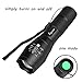 2 Pack One Mode Led Flashlights, Super Bright 1000 Lumen Zoomable Water Resistant Flashlight, Adjustable Focus Tactical Torch for Camping